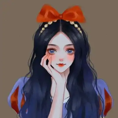 唯美古风女头予我漫天星辰,月落星沉入眼