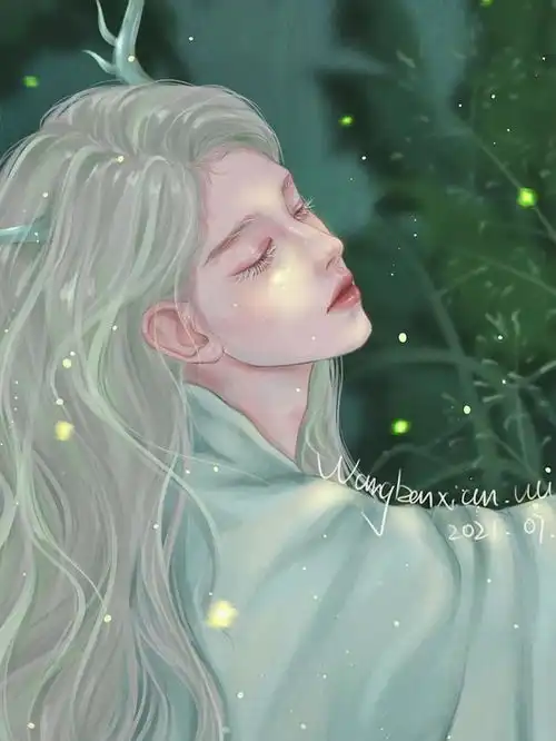国风古装美女插画图片