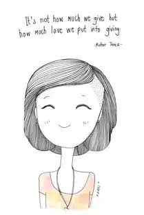 短发也可以很美女孩捐掉长发后画的励志明信片