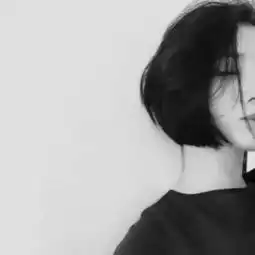 黑白清新头像