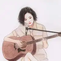 唯美彩铅画风美女头像插画微信头像图片大全