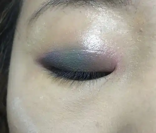 彩虹七色妆之蓝色很小仙女的妆容了