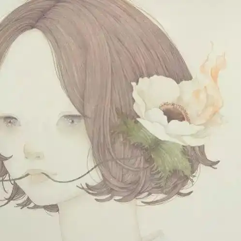 她笔下的女孩都如忧郁的天使