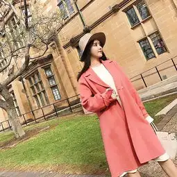 清新又温柔的甜美范呢子大衣,穿上自带小女人味