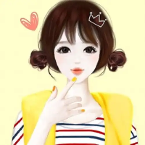 漫画微信头像女人气质淡雅唯美