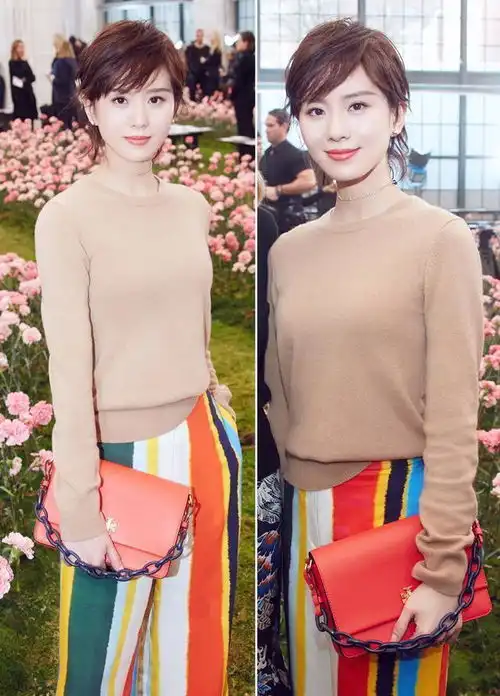刘诗诗头发越短,反而越来越甜美女生证明诗诗非常适合短发