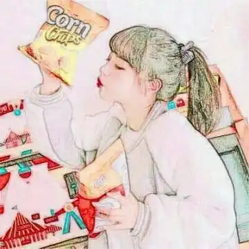 唯美手绘的女生头像.
