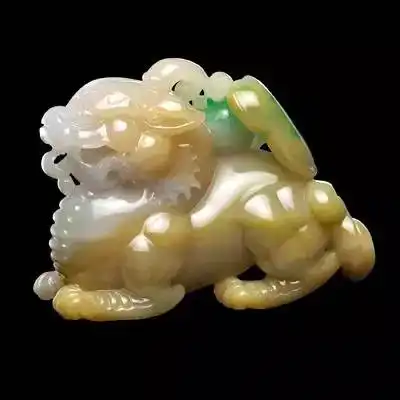 貔貅戒指翡翠黄色寓意