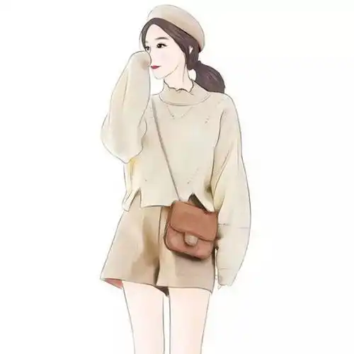 手绘女子素材,爱美的你还在等什么呢