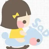 女生头像简单干净卡通白底简约干净女生头像图片