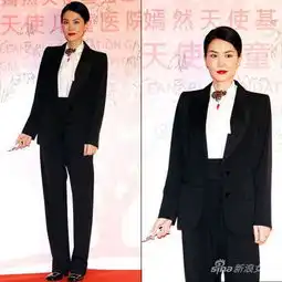 检验女神的标准又多了一条,穿西装必须要好看