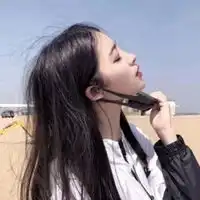 唯美少女图片头像侧面甜美可爱少女侧面头像
