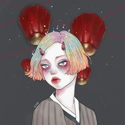这是不是你喜欢的病娇女生头像