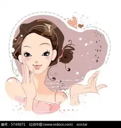 卡通女孩插画设计eps素材免费下载红动网