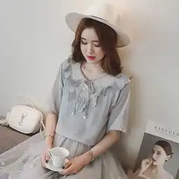 优雅甜美的衬衫搭配,露出清新小女人的味道