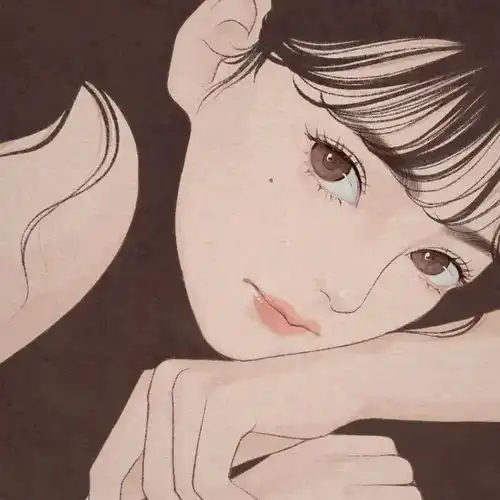cg原画插画教程超好看的初恋风女孩子头像插画