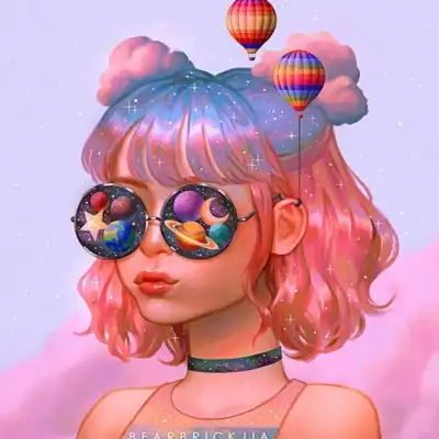 唐崎夜雨自截少女插画头像画师女生头像我要个性网