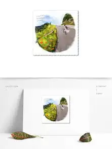 绿色相片情人节自行车旅行情侣手绘插画风图片素材psb格式下载其他大全