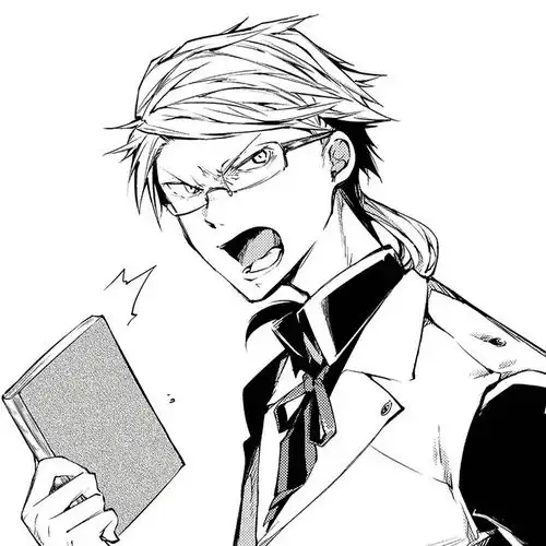 黑白动漫男头文豪野犬头像