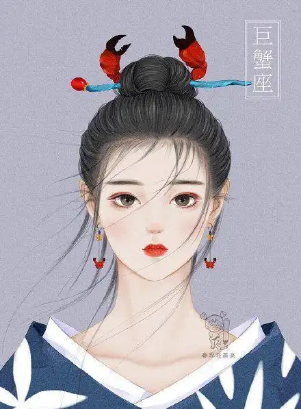画师将12星座画成古风美少女,天秤座太可爱了,12生肖求安排