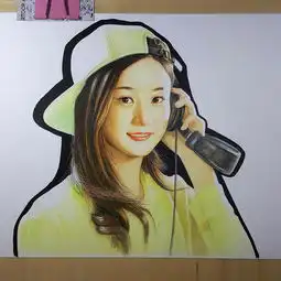 赵丽颖彩色铅笔画吼也手绘