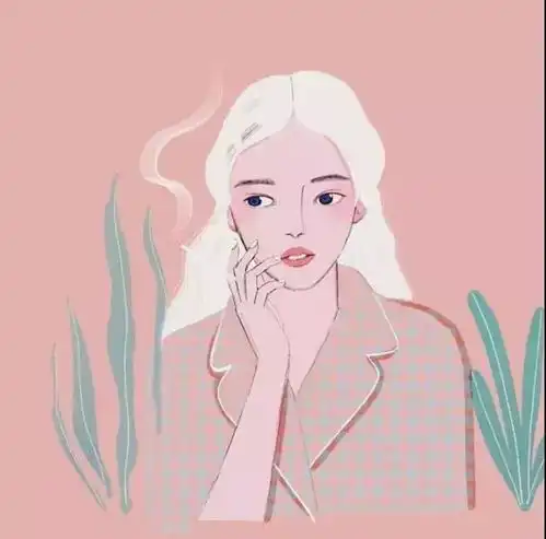 动漫头像画风配色极其特殊有感觉,应该算是插画风头像