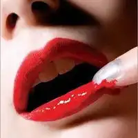 女生半脸红唇头像微信头像图片大全