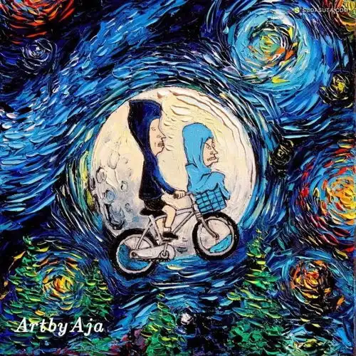 把卡通人物统统塞进梵高的星空,却毫无违和感