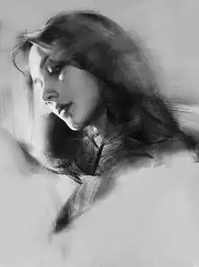 只用素描手法,就把女人画得这么传情