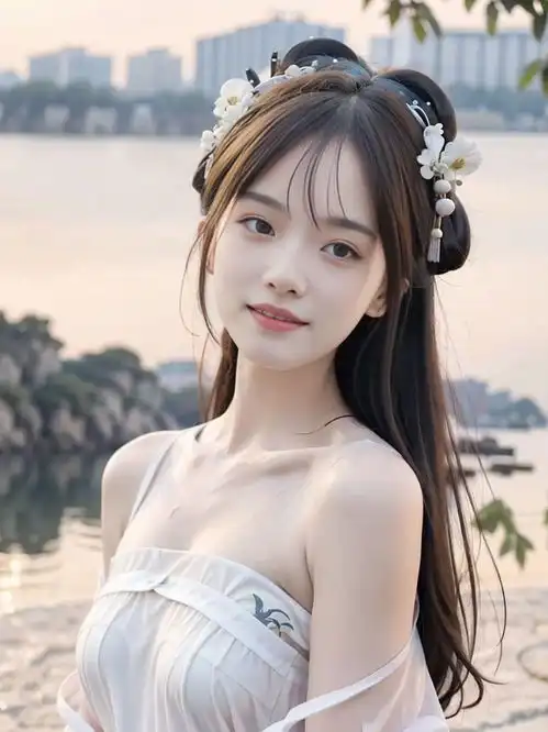 绝美抹胸汉服小仙女甜美写真