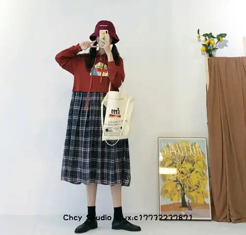 no.80秋季穿搭分享满满学生气卫衣半裙穿搭超美毛衣学生党上班族均可