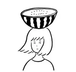 头顶西瓜黑白头像女生头像夏天