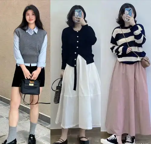 终于找到适合腿粗女生的穿搭模板,春天这样穿,遮肉又好看