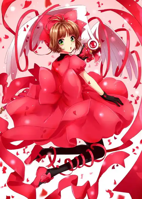 木之本樱库洛魔法使魔卡少女樱的生日同人插画作品