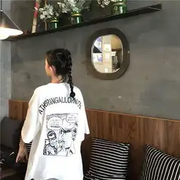 2018夏季女装韩版中长款宽松原宿风短袖t恤显瘦上衣格子休闲裤潮