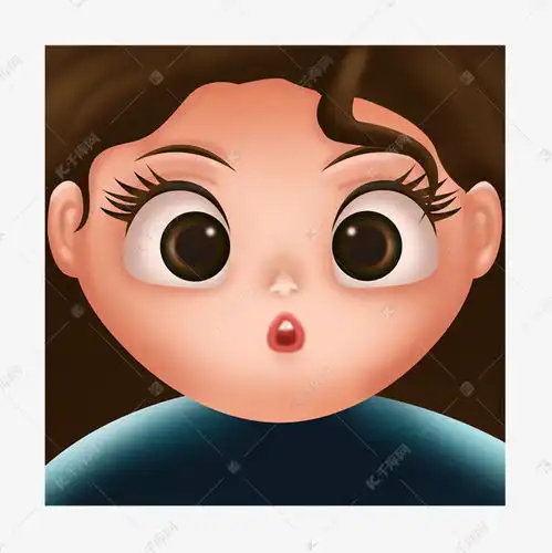 可爱女孩头像立体手绘插画psd素材图片免费下载千库网