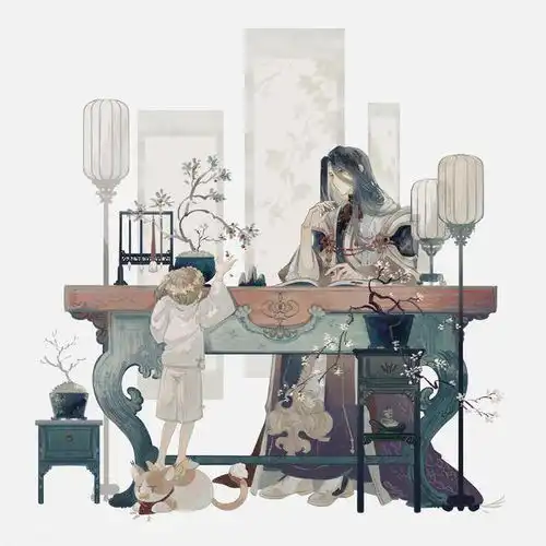 非常棒的一组古风人物插画作品欣赏画风唯美造型很有仙气