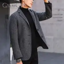 条纹男西装