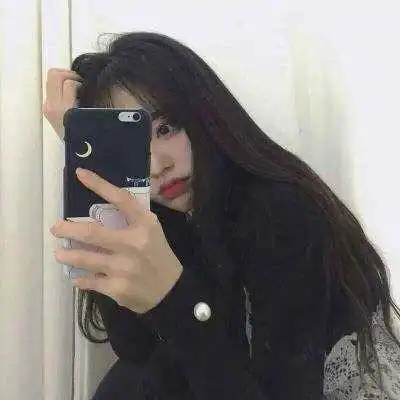 真人侧脸头像女长发侧脸回眸长发女头像图片