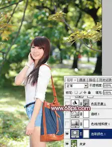 photoshop调出柔美红褐色效果的美女照片