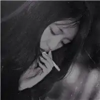 爱上了烟味还是麻醉颓废抽烟女生头像