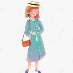 卡通时尚女孩免抠图素材图片免费下载千库网