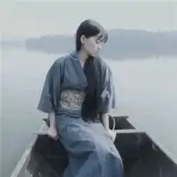 男生女生都是穿蓝色衣服的情侣头像不带文字的