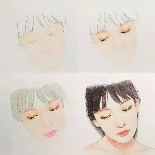 笑靥如花清纯可爱,她笔下的韩范小姐姐都超美