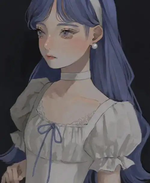 插画合集这些少女绘画,最适合做头像啦