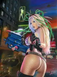 欧美画师性感爆乳画作别有风味