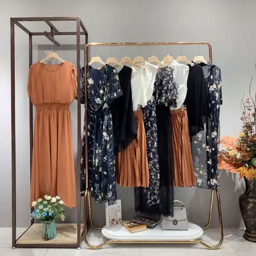品牌折扣女装实体店佳碎花连衣裙淘宝直播货源尾货折扣批发-黄页88网