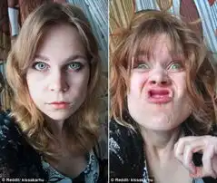 美女新自拍美丽惊悚竟为同一人