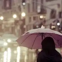 女生撑伞头像下雨天里的那把伞