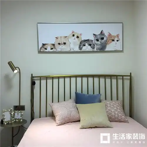 生活家装饰97平现代简约家装案例,90后爱猫美女业主新家完工实拍